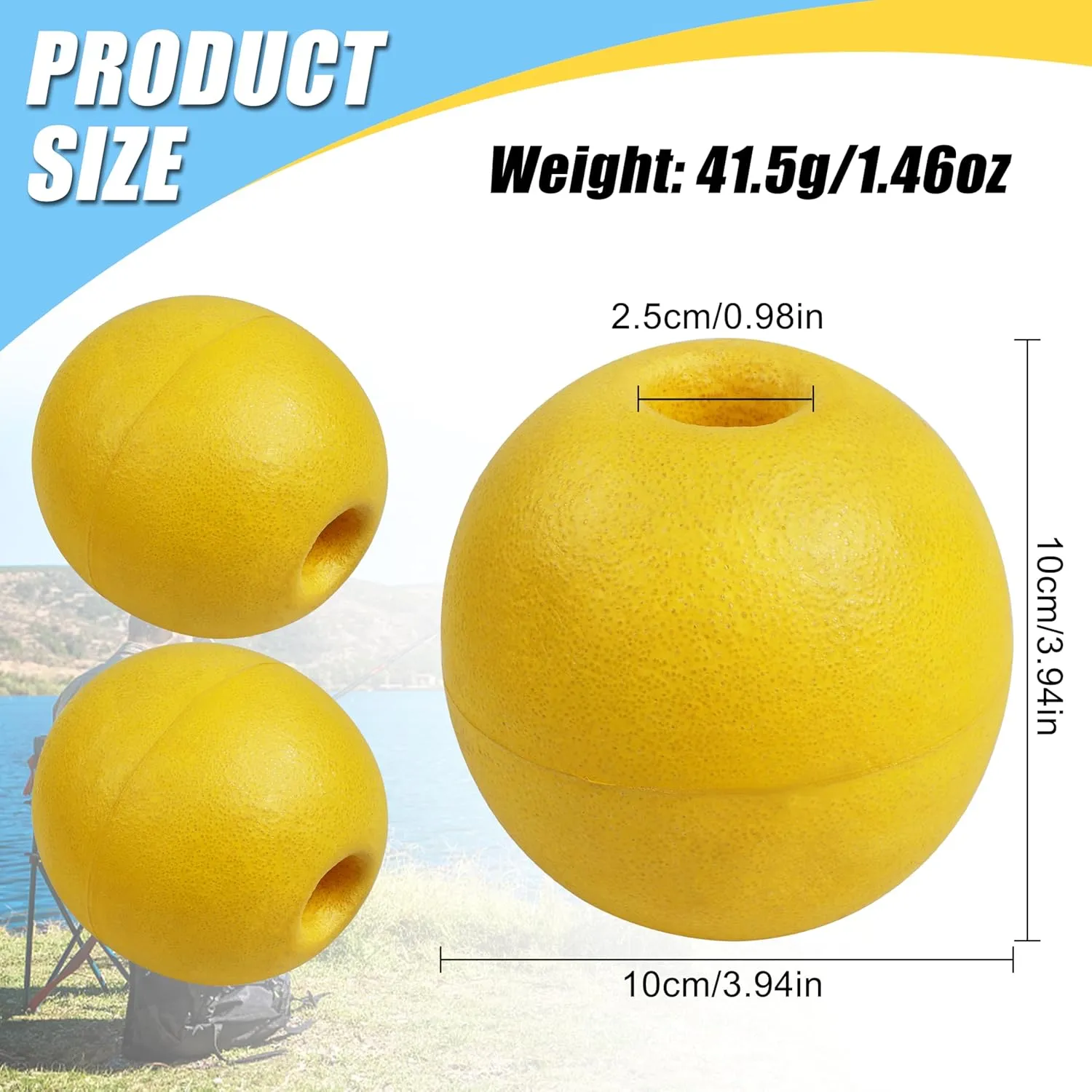 JSHANMEI Rope Floats Marine Buoys Floats, 4pcs Deep Water Floats Fishing Marker Buoys Crab Trap Floats Buoys for Boats Swimming Pool Kayak Crabbing Trail Dock Ski Anchor