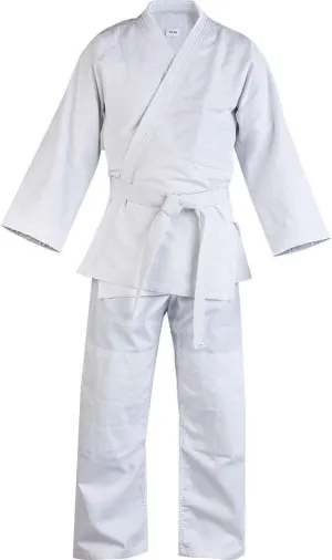 Judo Uniform, Single Weave 450 gram White for Kids