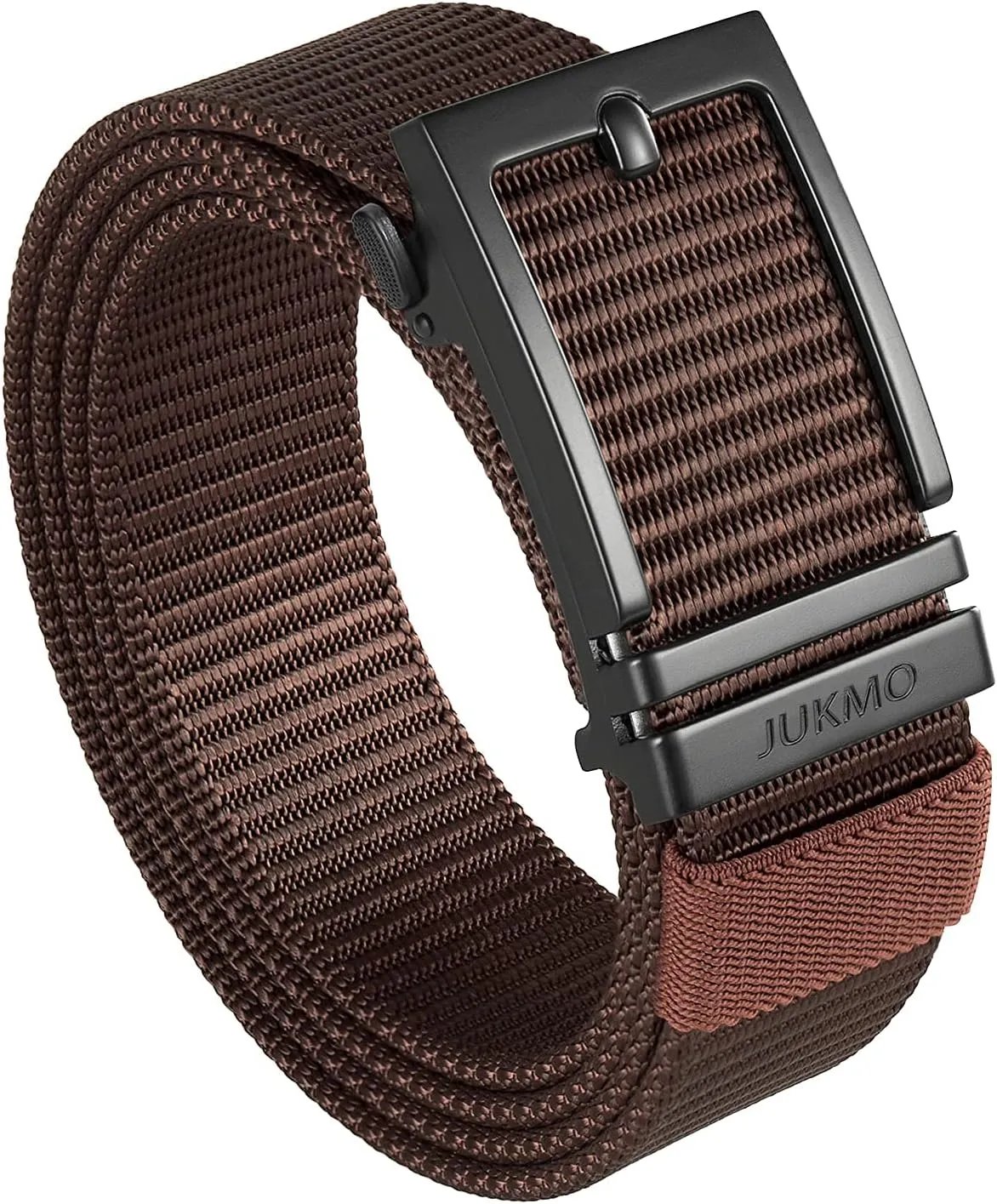 JUKMO Ratchet Golf Belt for Men, Nylon Web Tactical Belt with Automatic Slide Buckle