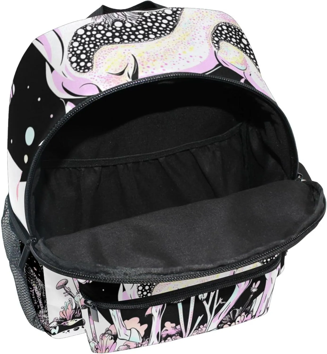 JUNZAN Cute Horse Big Kid Backpacks Chest Strap Bookbag for Kindergarten