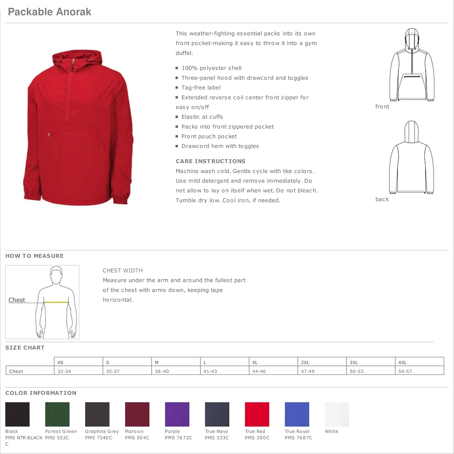 Kappa Alpha Order Windbreaker - Anorak Pullover Jacket - Quarter Zip
