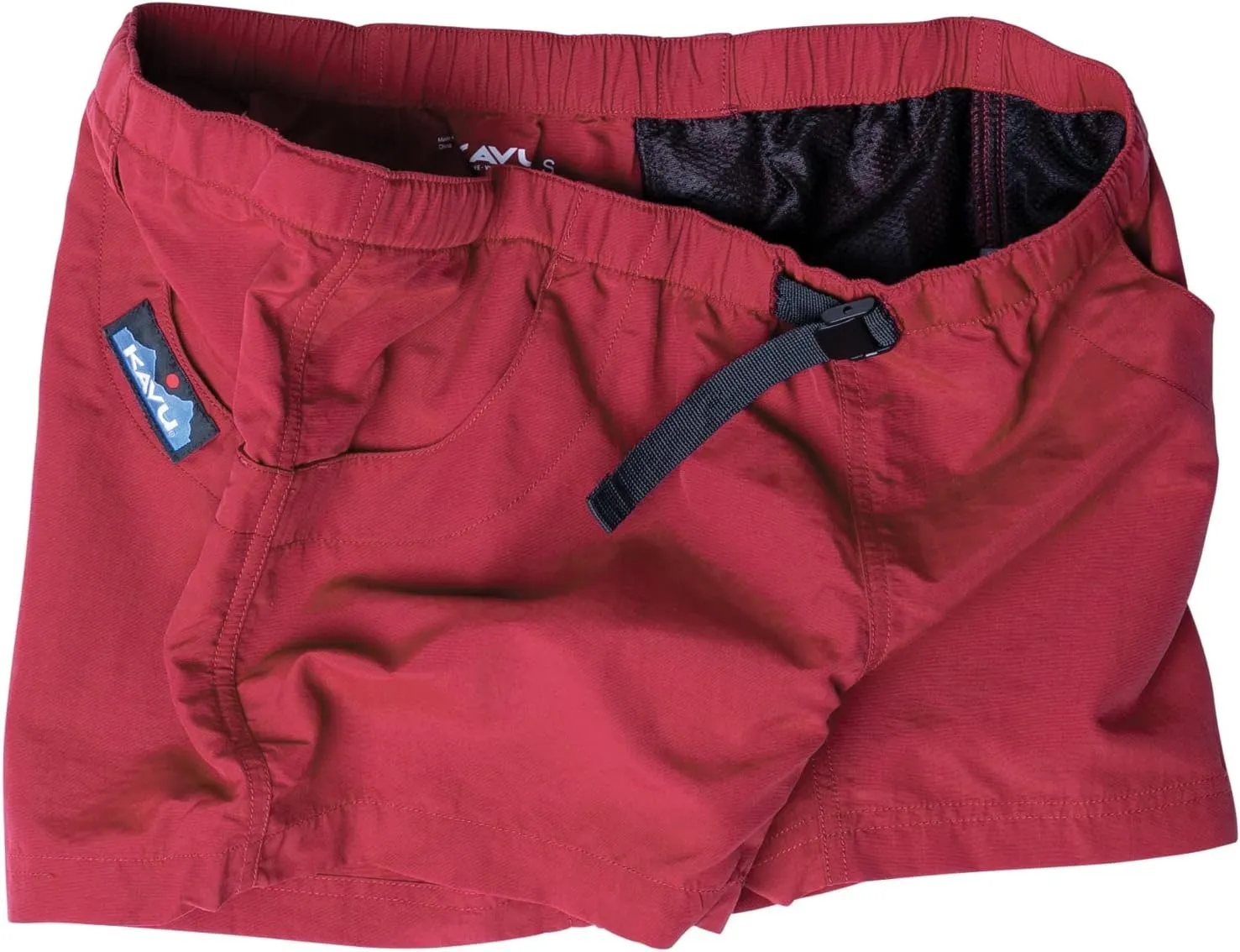 KAVU Elle Quick Dry Shorts with Mesh Pockets, Elastic Waistband, Belt