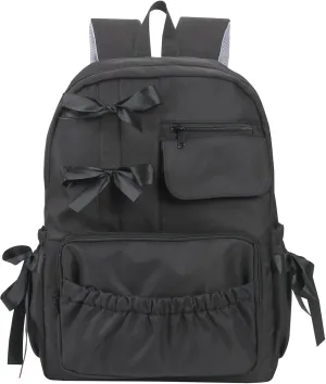 Kawaii Coquette Backpack with Bows for Teen Girls School Bookbag Aesthetic Dance Bag