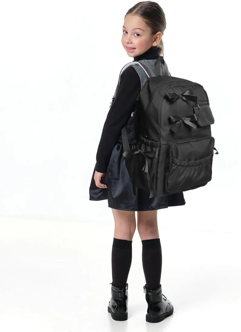 Kawaii Coquette Backpack with Bows for Teen Girls School Bookbag Aesthetic Dance Bag