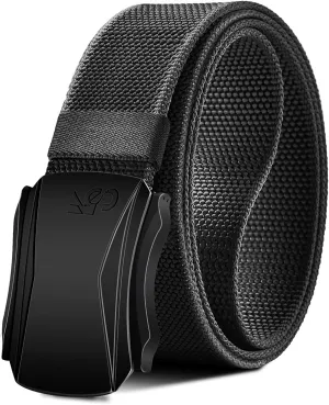 KEMISANT Mens Belt, Military Tactical Stretch Web Nylon Belt For Gift Men Hiking Hunting 1.5",Cut For Fit