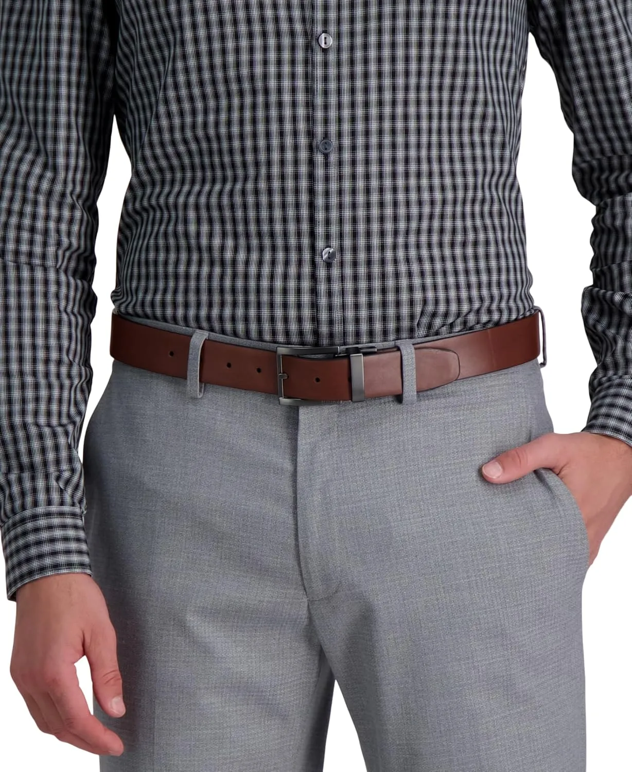 Kenneth Cole Men's Two-in-One Reversible Belt