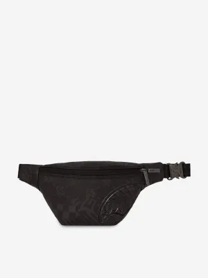 Kids 3AM Check Belt Bag in Black (18cm)