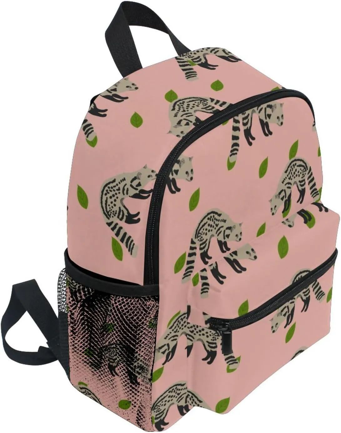 Kids Toddler Backpack Civet Cat Preschool Kindergarten Elementary Schoolbag for Boys Girls M
