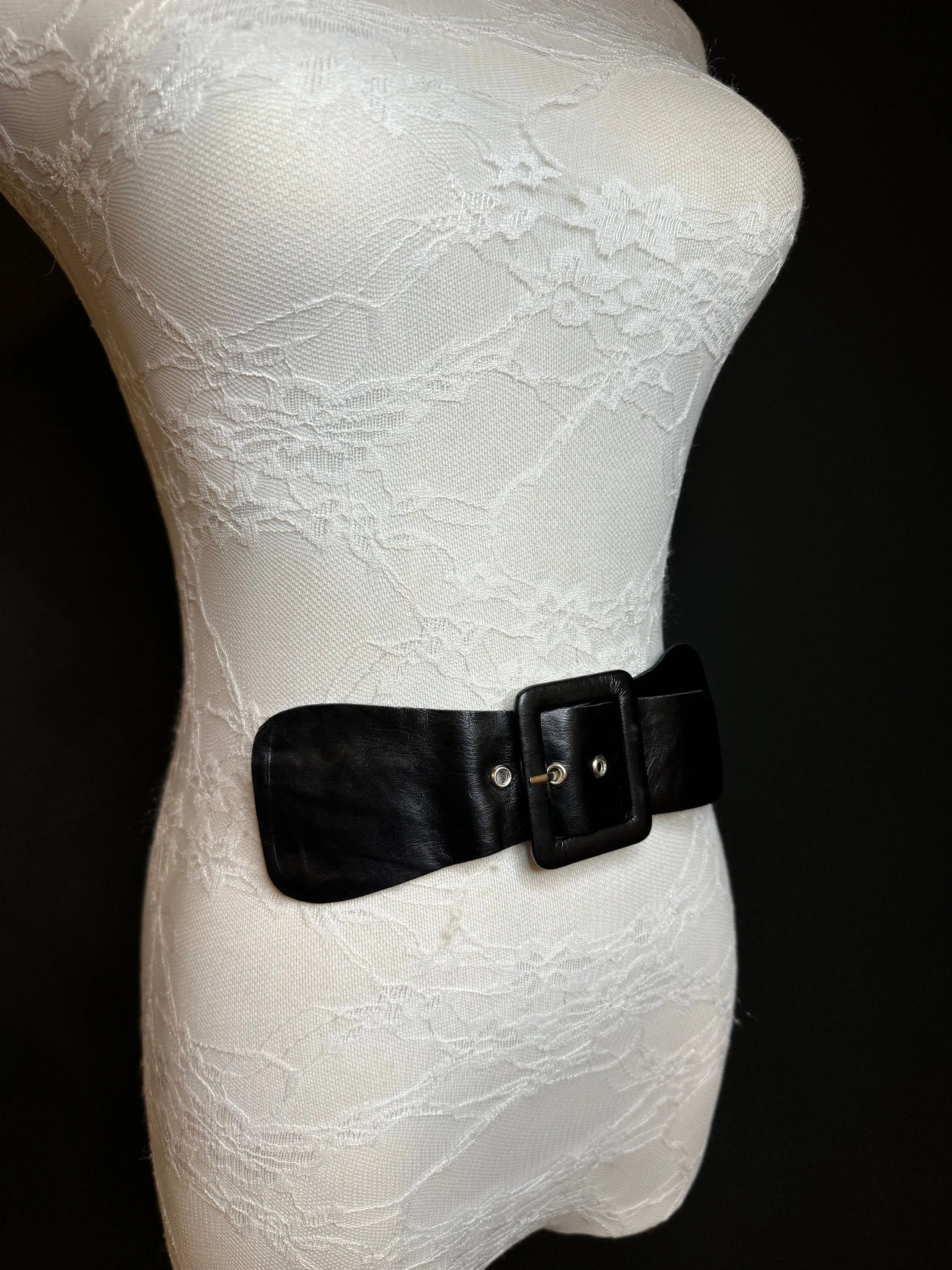 Kilt Strap Belt, Black Soft Faux Leather, Vegan Kilt Strap, Belt, Clothing, Bags