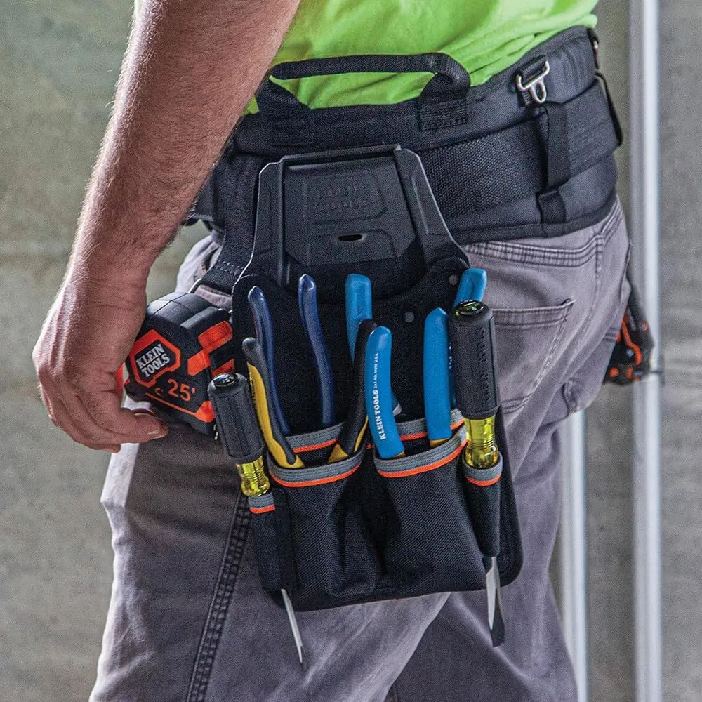 Klein Tools 55912 Tradesman Pro Modular Piping Tool Pouch with Belt Clip for Klein Click Lock Modular Wall Rack and Tool Belts