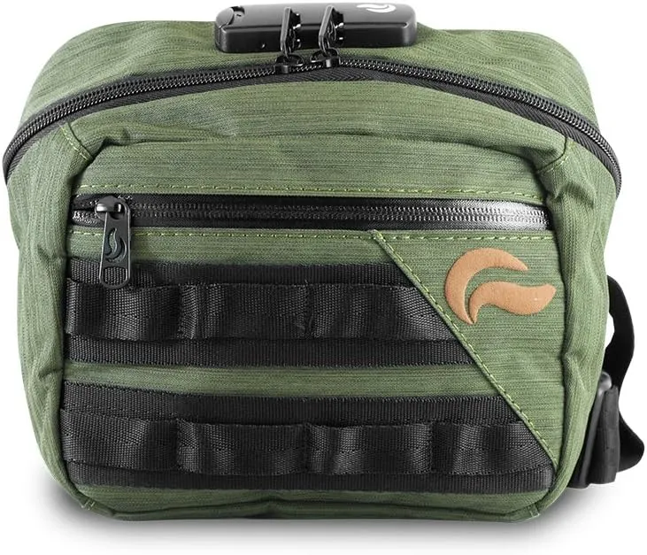 Kross Smell Proof Fanny Pack Hipster Bag w/Combo Lock (Green)