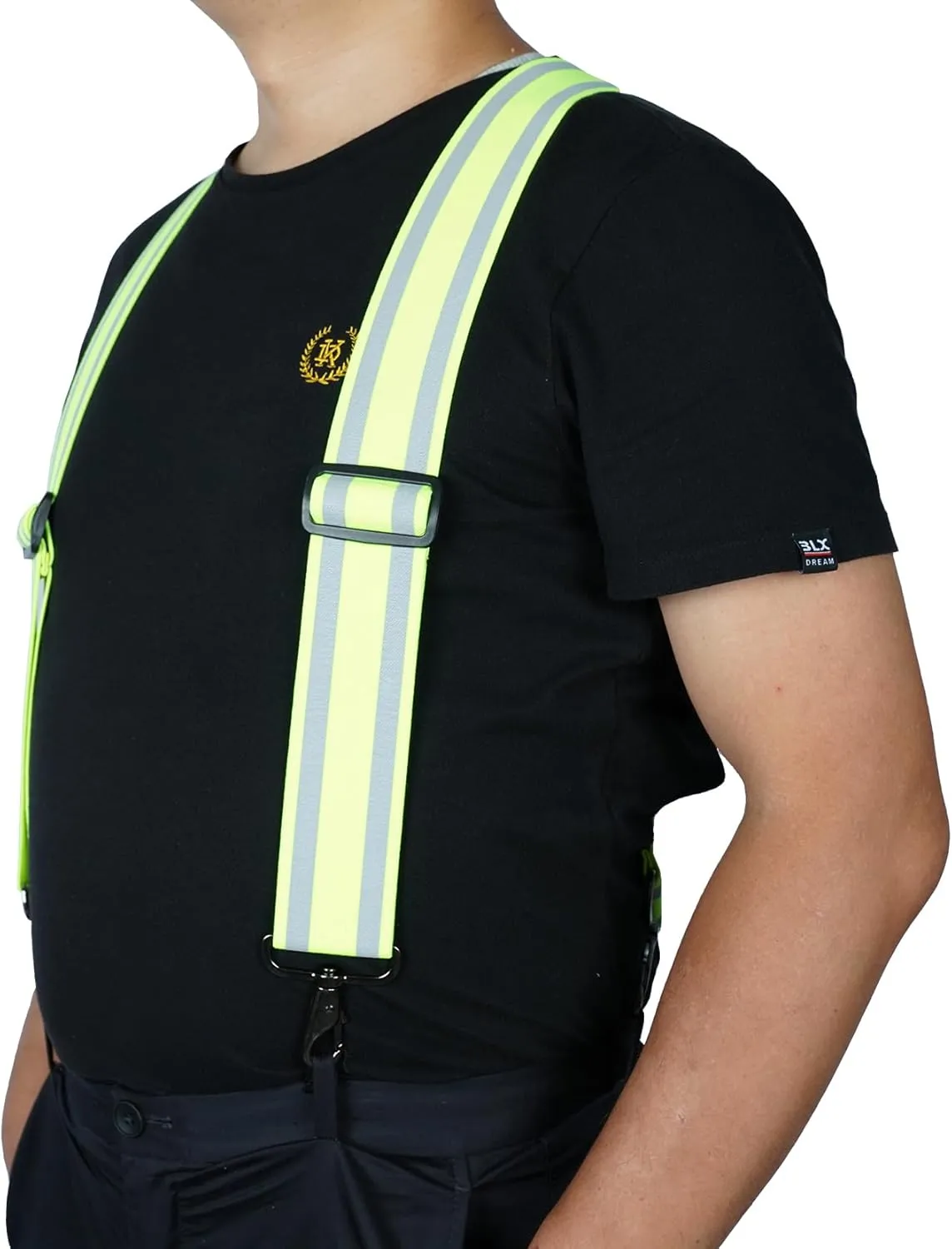 KUNN Suspenders for Men,High Visibility Tool Belt Suspender with Hook