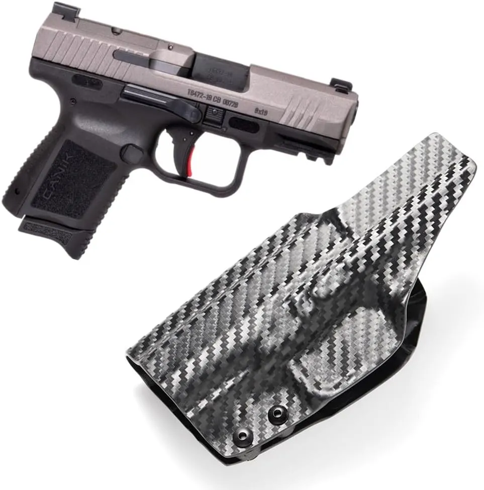 Kydex IWB Holster for Glock G19 G43X Taurus G2C G3C Canik TP9 Elite SC Inside Waistband Concealed Carry Monoblock Metal Belt Clip