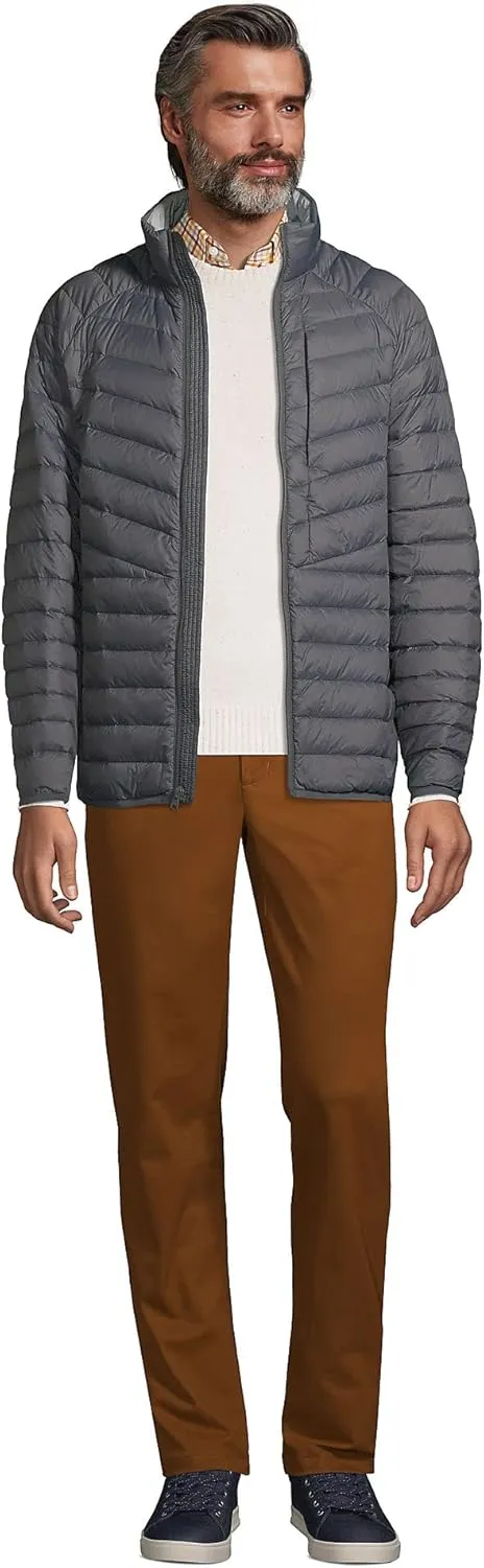 Lands' End Mens UL Packable Down Jacket Coat