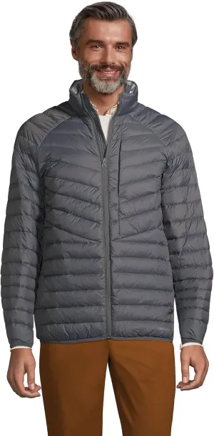Lands' End Mens UL Packable Down Jacket Coat