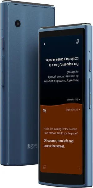 Language Translator Device, Face-to-Face Bidirection Simultaneous Translation, 60 Languages and 18 Offline Packs, 2-Year Global Data, Instant Voice Translator for Travel, Learning, Business