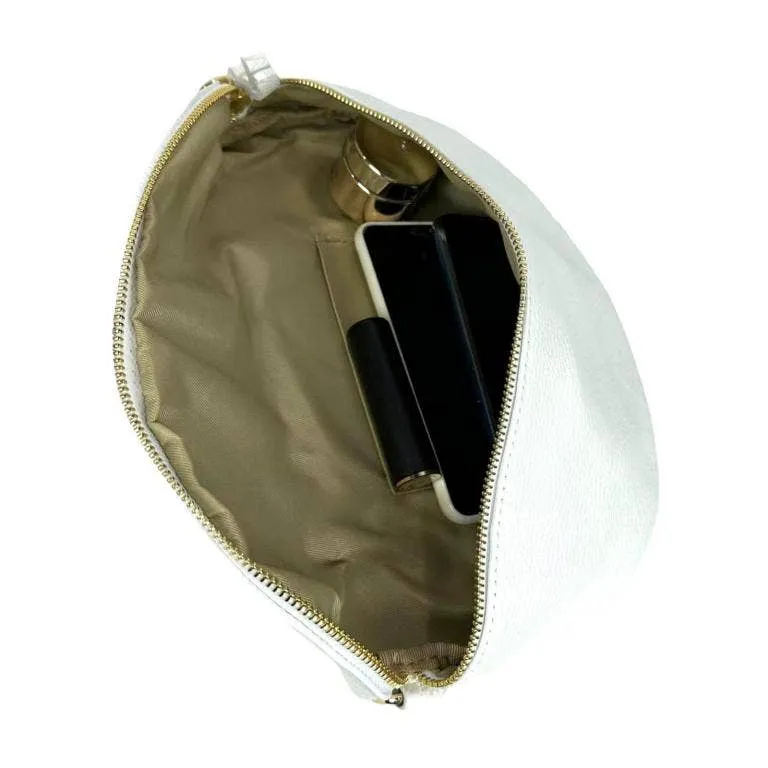 Large Italian Leather Fanny Pack Bag