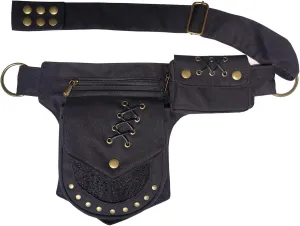 Larswon Women Renaissance Bag, Black, M