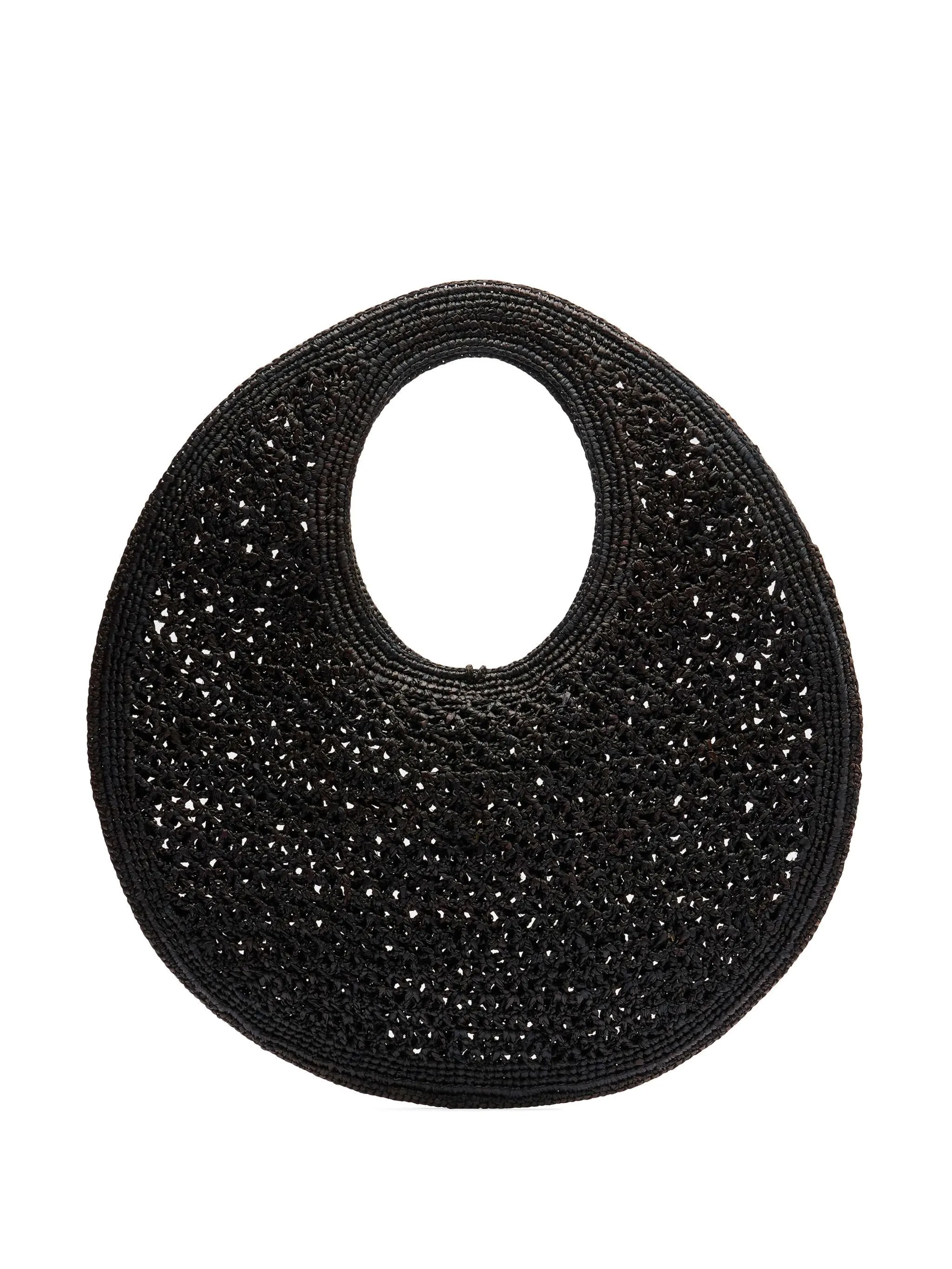 Le Rond Spiaggia Raffia Shoulder Bag