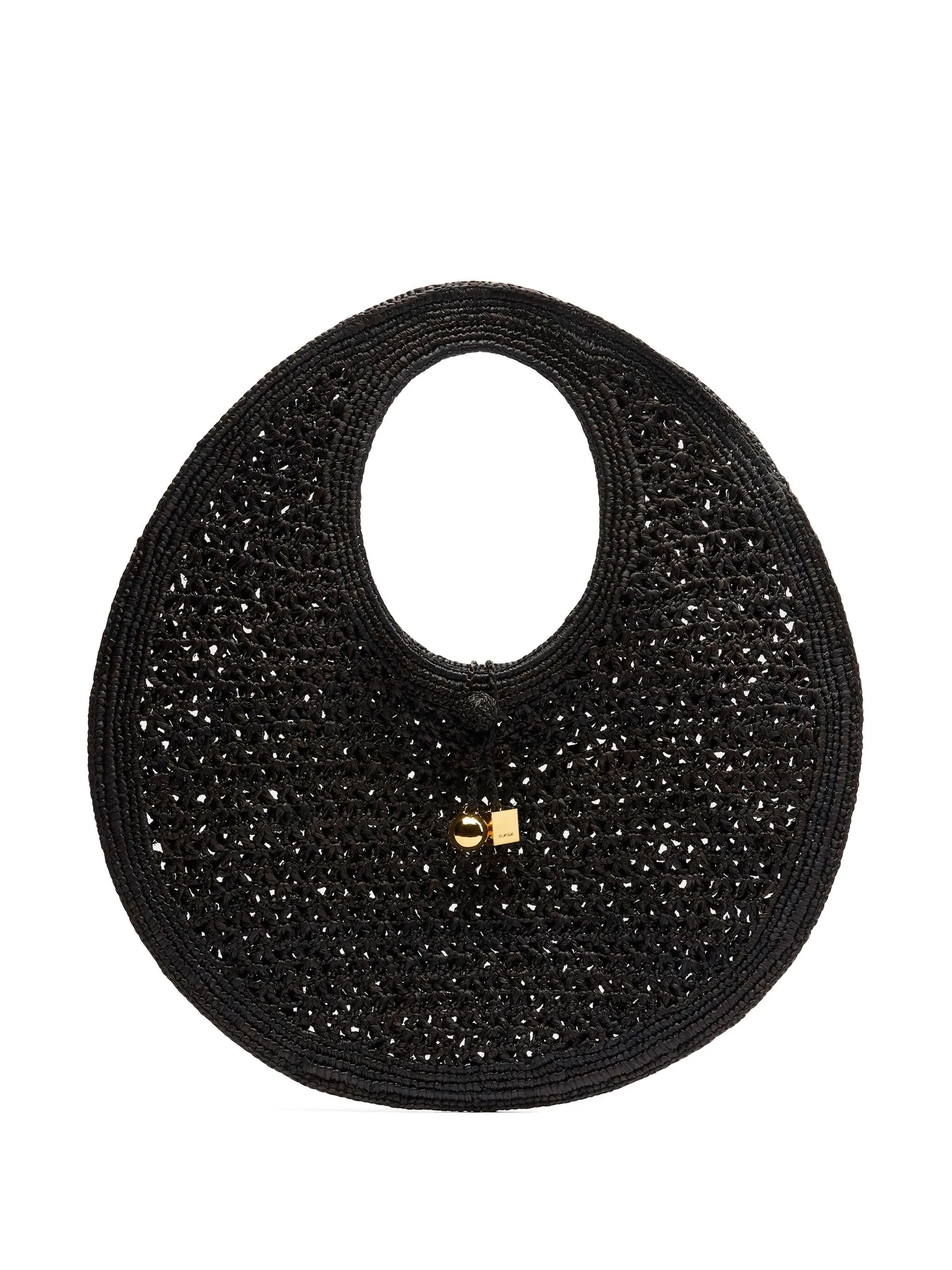 Le Rond Spiaggia Raffia Shoulder Bag