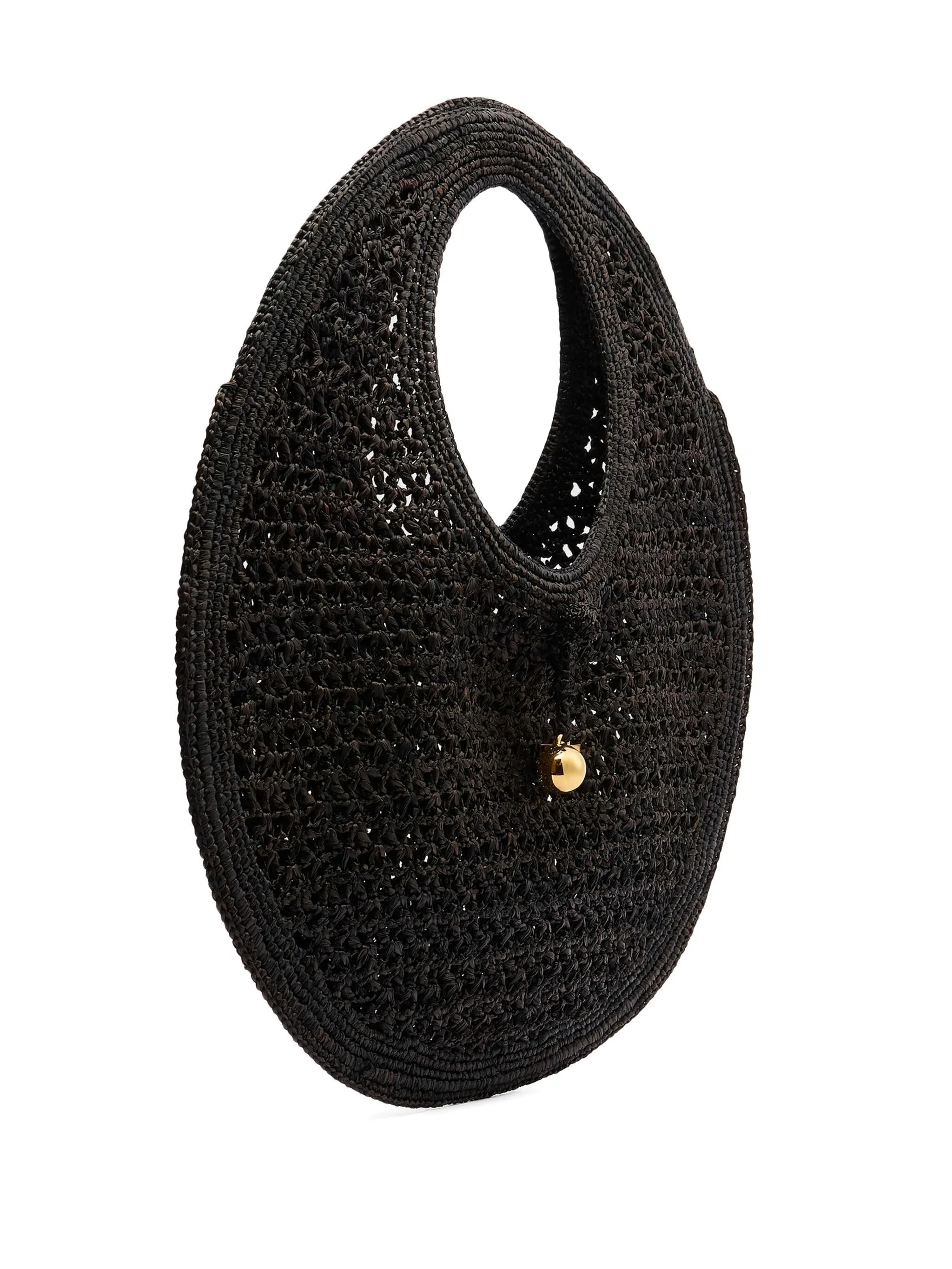 Le Rond Spiaggia Raffia Shoulder Bag