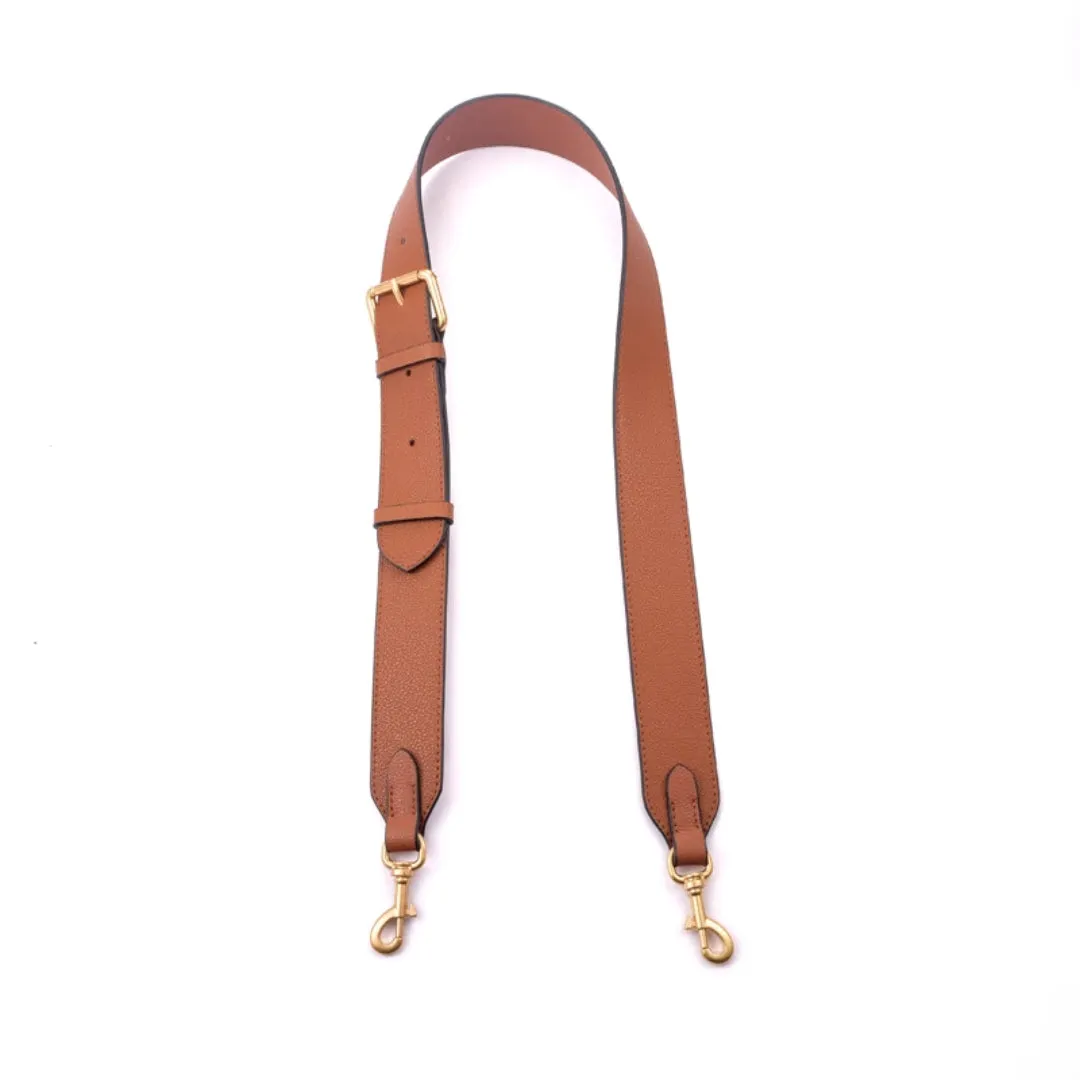 Leather Belt Buckle 1.5 Inch Bag Strap (Gold Hardware)