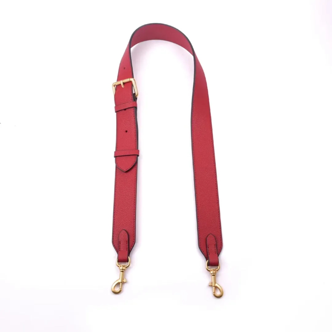 Leather Belt Buckle 1.5 Inch Bag Strap (Gold Hardware)