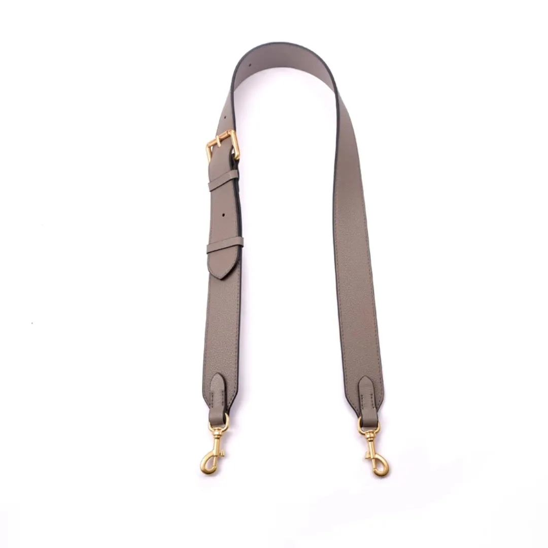 Leather Belt Buckle 1.5 Inch Bag Strap (Gold Hardware)