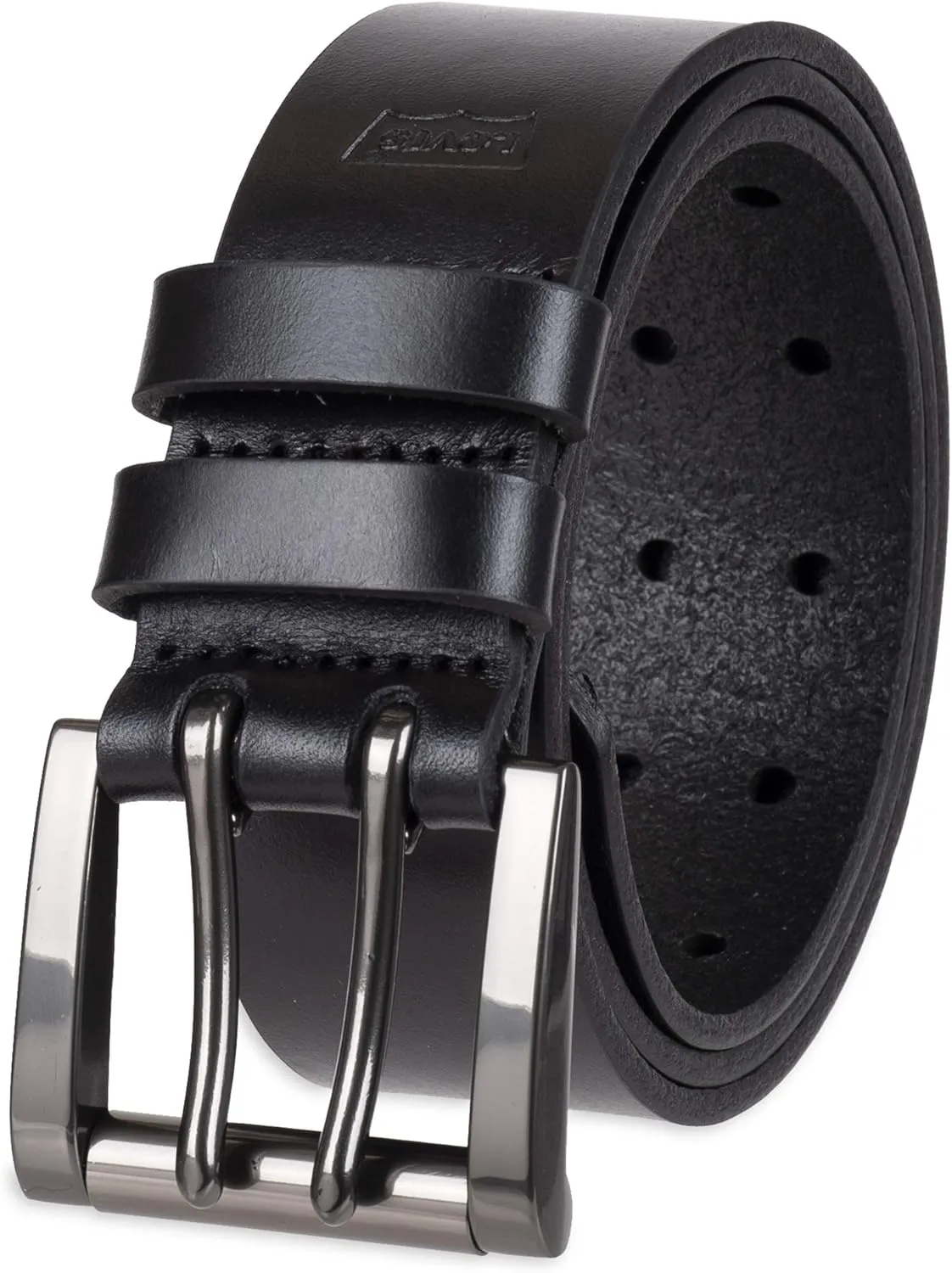 Levi's Men's Casual Everyday Jean Belt with Double Prong Buckle