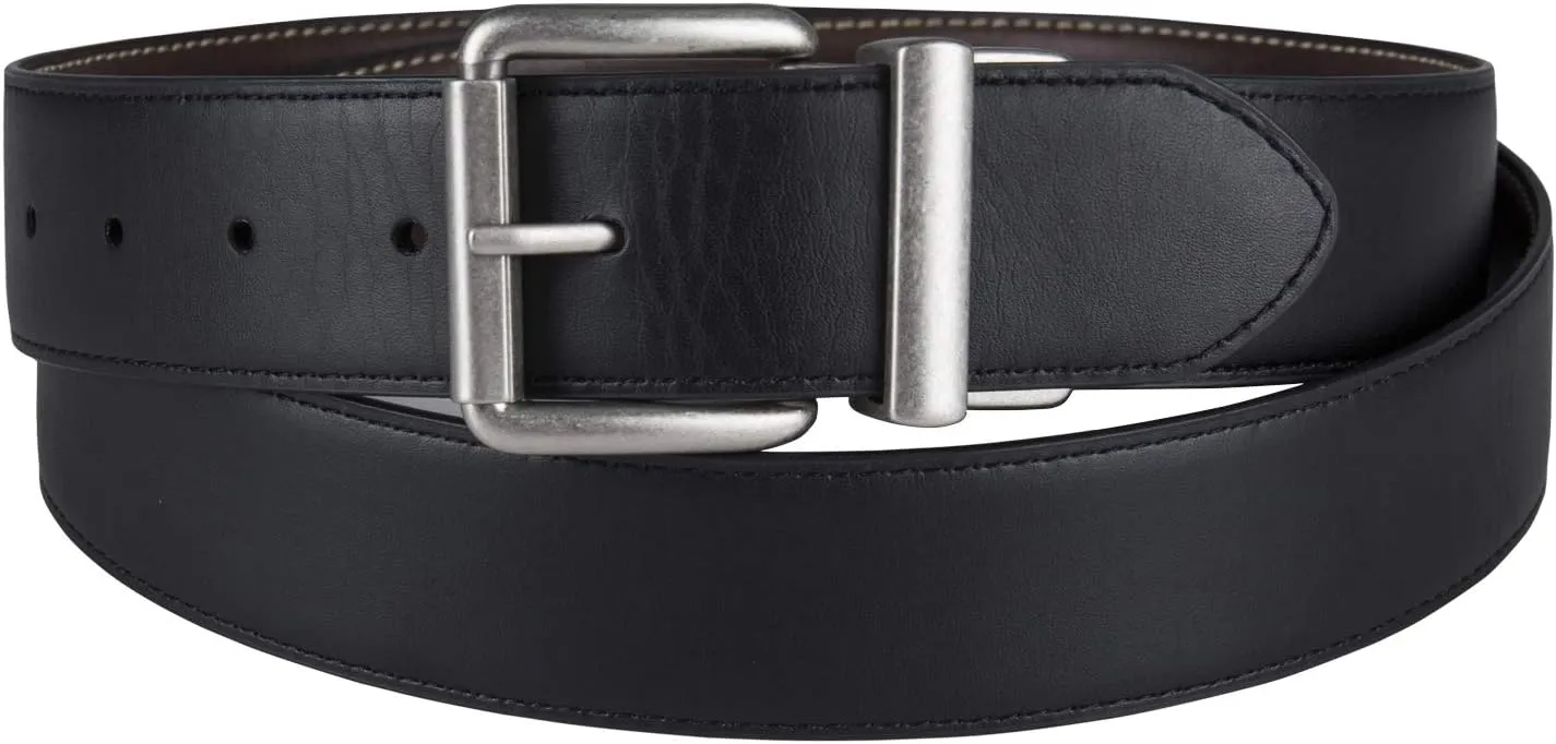 Levi's Men's Two-in-One Reversible Rotative Buckle Casual Everyday Jean Belt (Regular and Big & Tall Sizing)