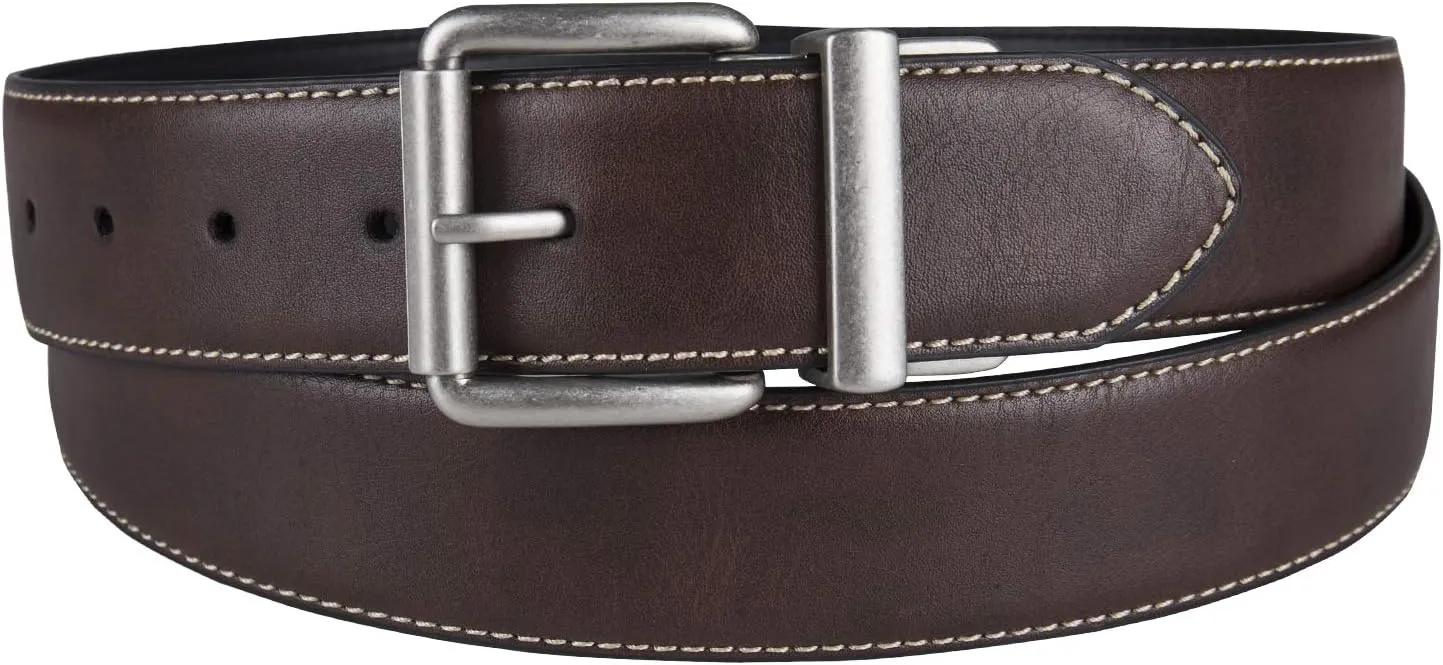 Levi's Men's Two-in-One Reversible Rotative Buckle Casual Everyday Jean Belt (Regular and Big & Tall Sizing)