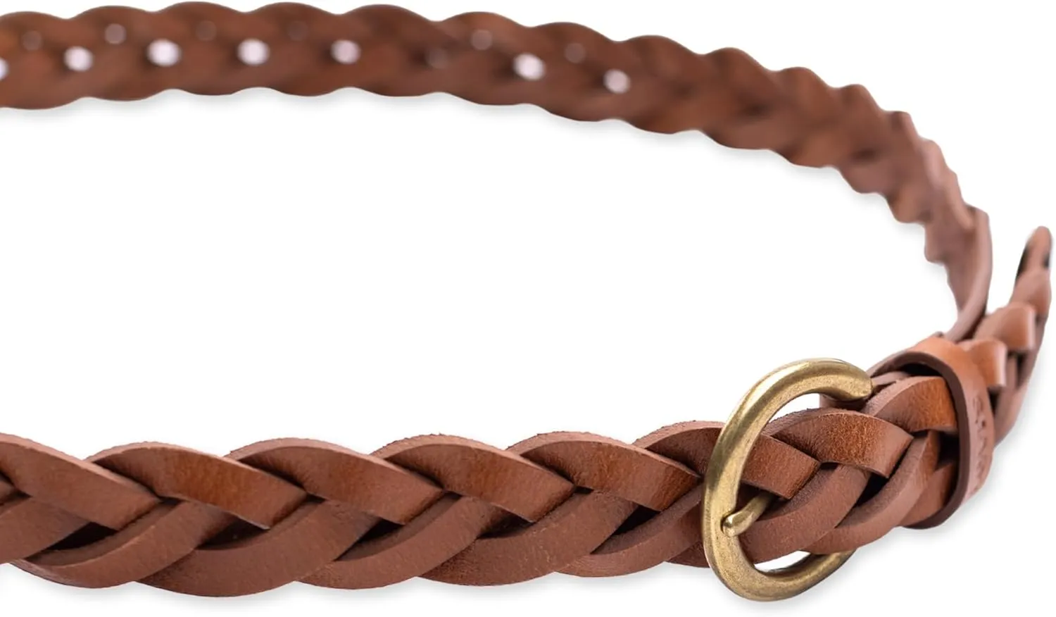 Levi's Women's Fully Adjustable Skinny Casual Leather Braided Belt for Jeans, Trousers and Dresses