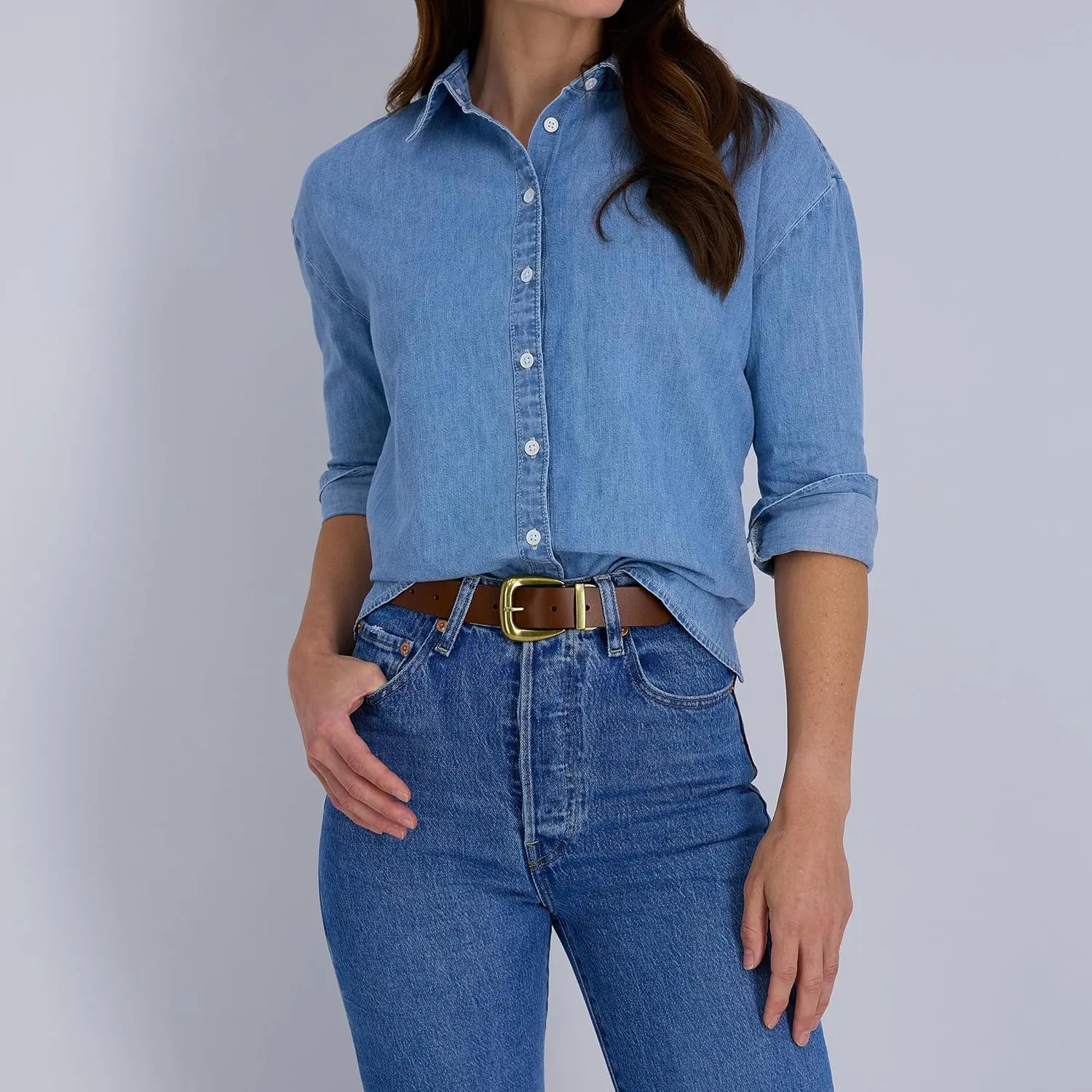 Levi's Women's Two-in-one Reversible Casual Jean Belt