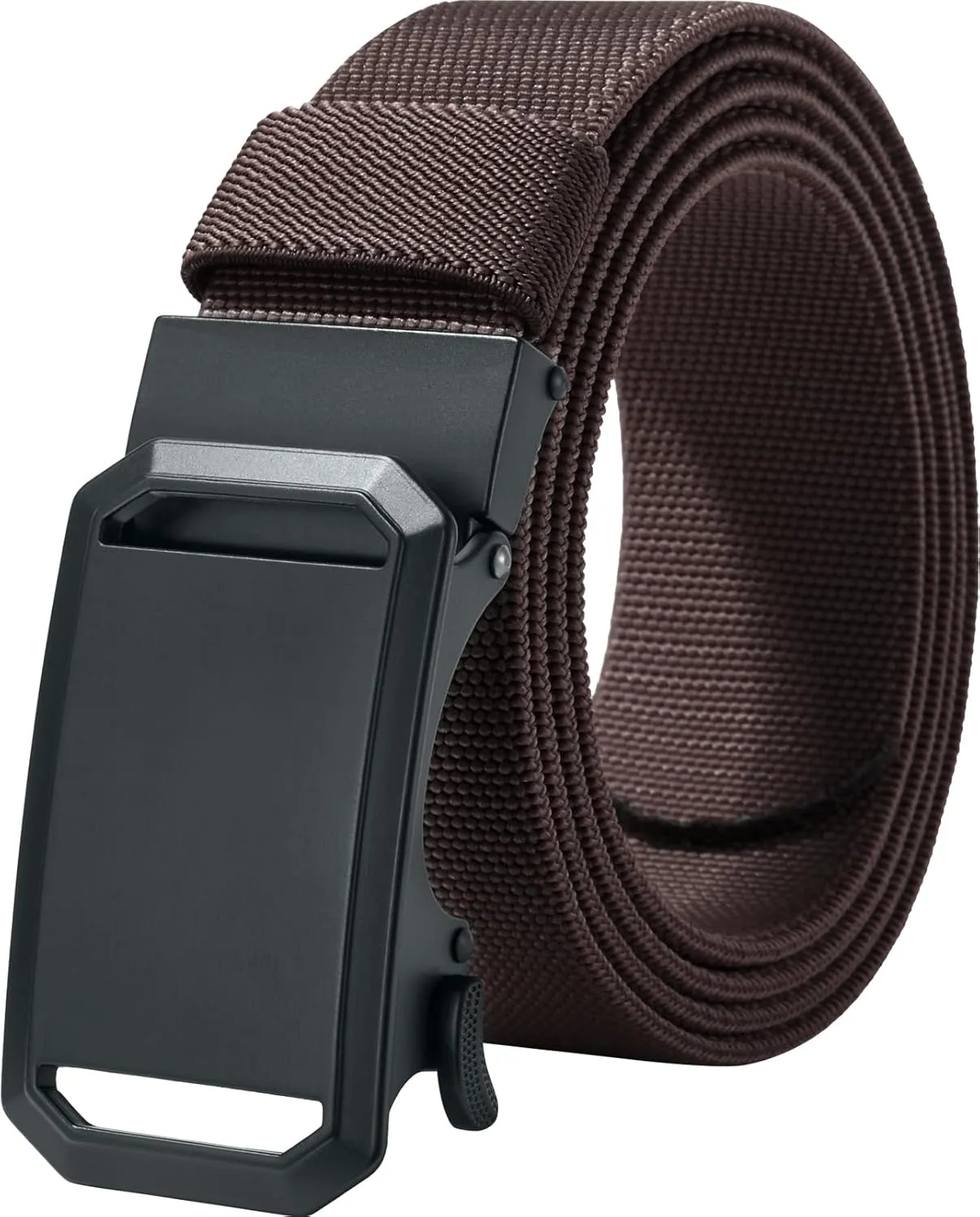 LionVII Ratchet Elastic Stretch Belts, 1 3/8" Belt for Men with Automatic Buckle for Men, Adjustable Trim to Fit 27-49" Waist