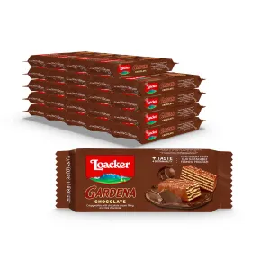 Loacker Gardena Hazelnut Enrobed Wafers, 38g/1.34oz, Pack of 25, Chocolate