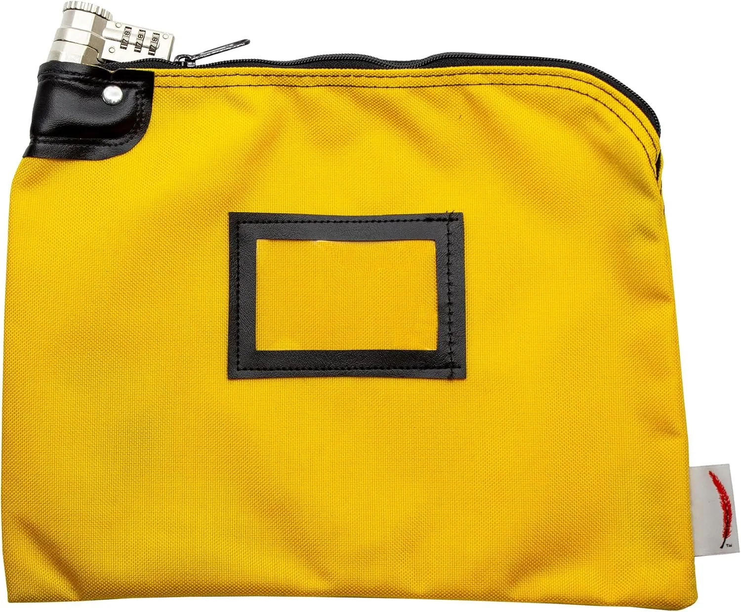 Locking Bank Bag, Water Repellent Denier Nylon, 9 x 12 Inch (Gold)