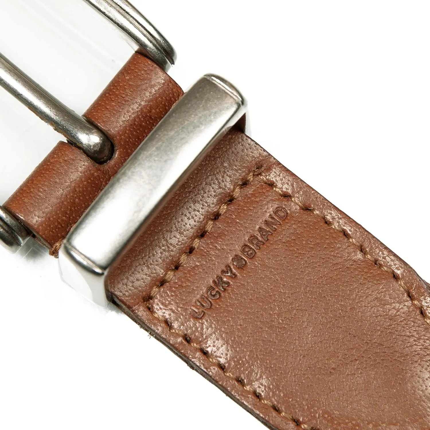 Lucky Brand Women's Western Style Fashion Leather Belt with Metal Buckle