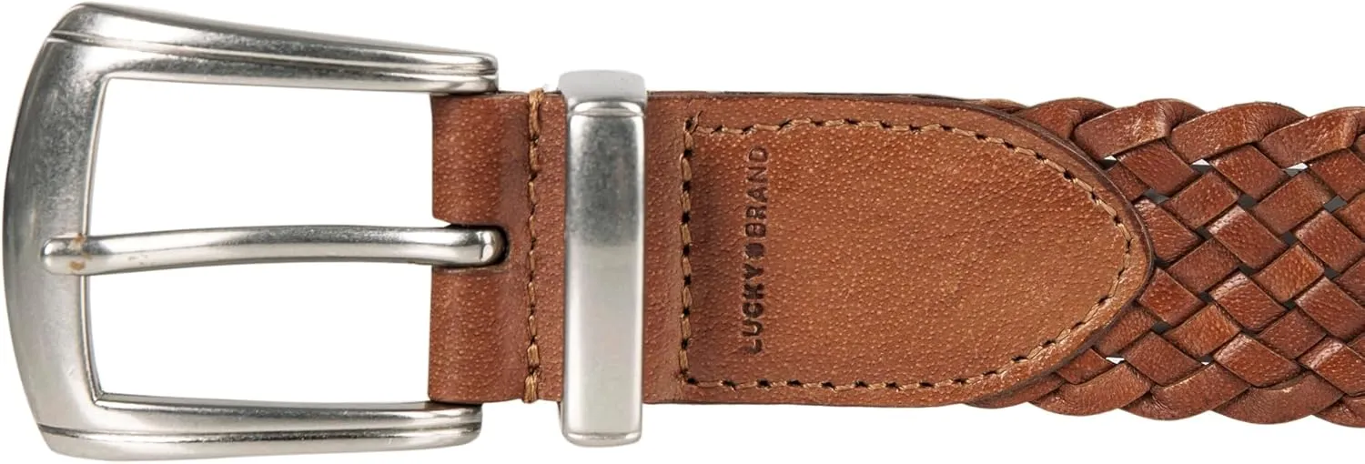Lucky Brand Women's Western Style Fashion Leather Belt with Metal Buckle