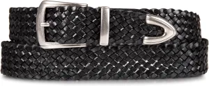 Lucky Brand Women's Western Style Fashion Leather Belt with Metal Buckle