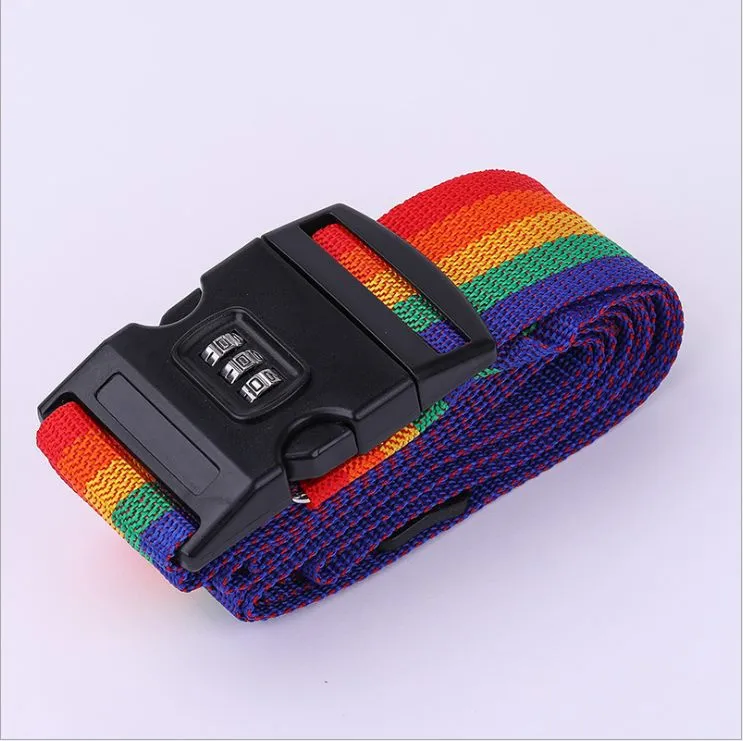 Luggage Cross Adjustable Suitcase Password Buckle Belt