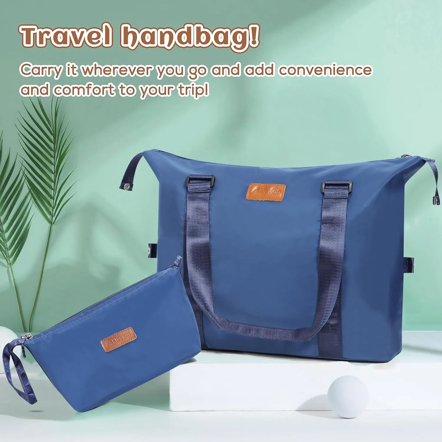 Luggage Set 3 Piece Luggage Set ABS hardshell Spinner Wheels Luggage Carry on Suitcase with Weekender bag & Toiletry bag(Navy)