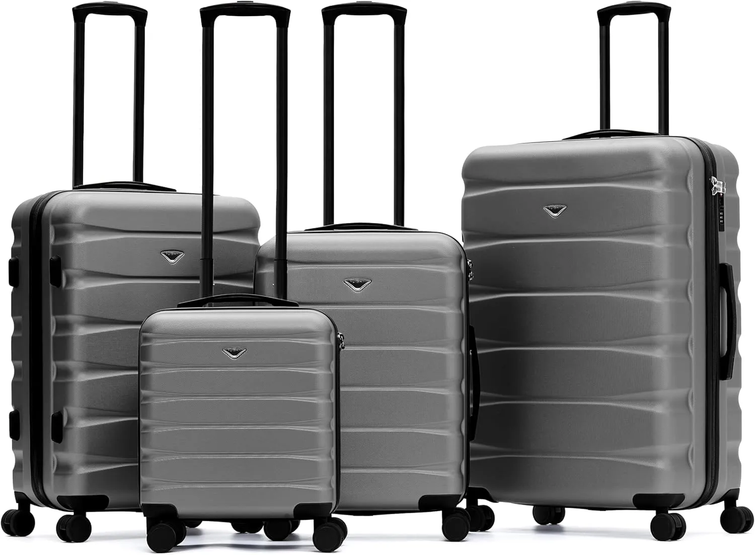 Luggage Sets TSA Lock Silent Double Spinner Wheels Durable Hardside Lightweight Suitcase With 24x16x10 Carry-On Case Maximum Carry On Bag Size For Virgin & South West Approved Airlines