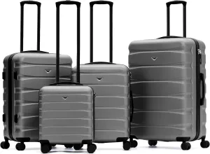 Luggage Sets TSA Lock Silent Double Spinner Wheels Durable Hardside Lightweight Suitcase With 24x16x10 Carry-On Case Maximum Carry On Bag Size For Virgin & South West Approved Airlines