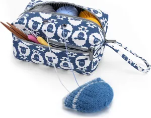 Luxja Small Yarn Storage Bag, Portable Knitting Bag for Yarn Skeins, Crochet Hooks, Knitting Needles (up to 8 Inches) and Other Small Accessories (Small, Sheep)