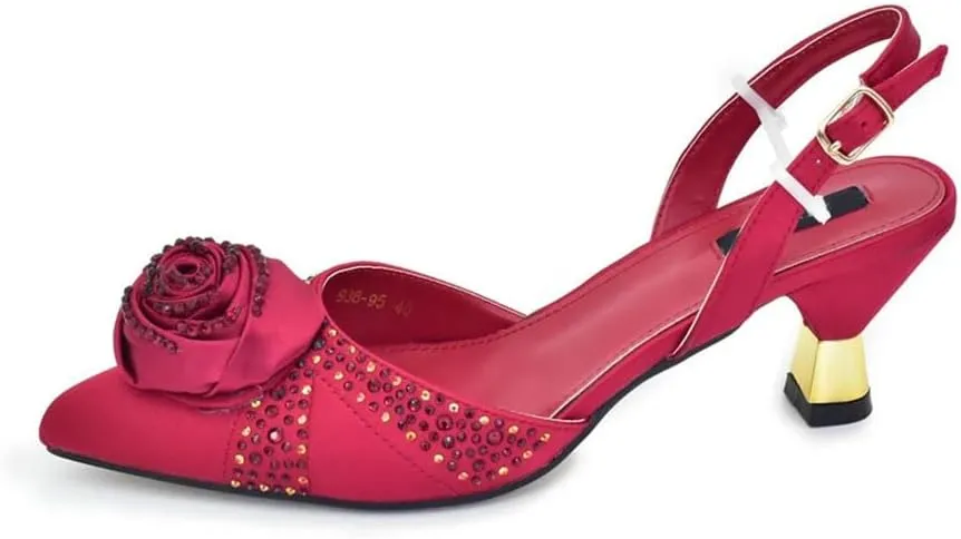 Luxury Bridal Shoes Bag Sparkling Wedding Party Pumps Evening Purse