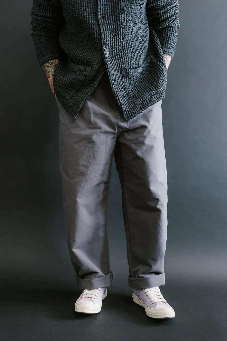 M-C-011 - Officer Chino Nebraska Cotton - Charcoal