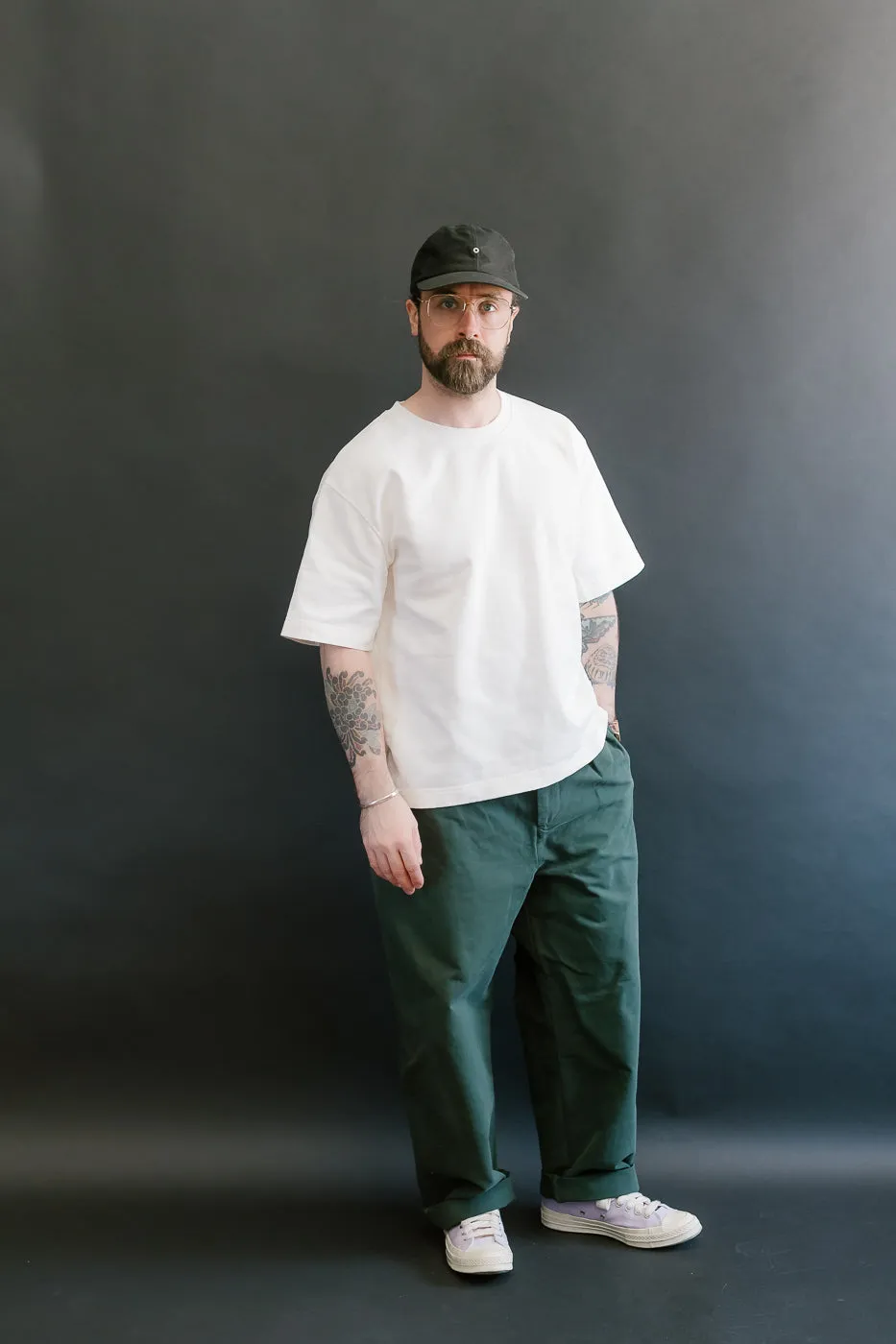 M-C-011 - Officer Chino Nebraska Cotton - Forest Green