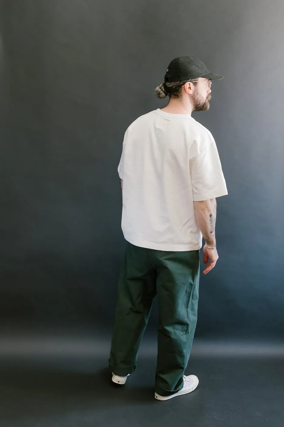 M-C-011 - Officer Chino Nebraska Cotton - Forest Green