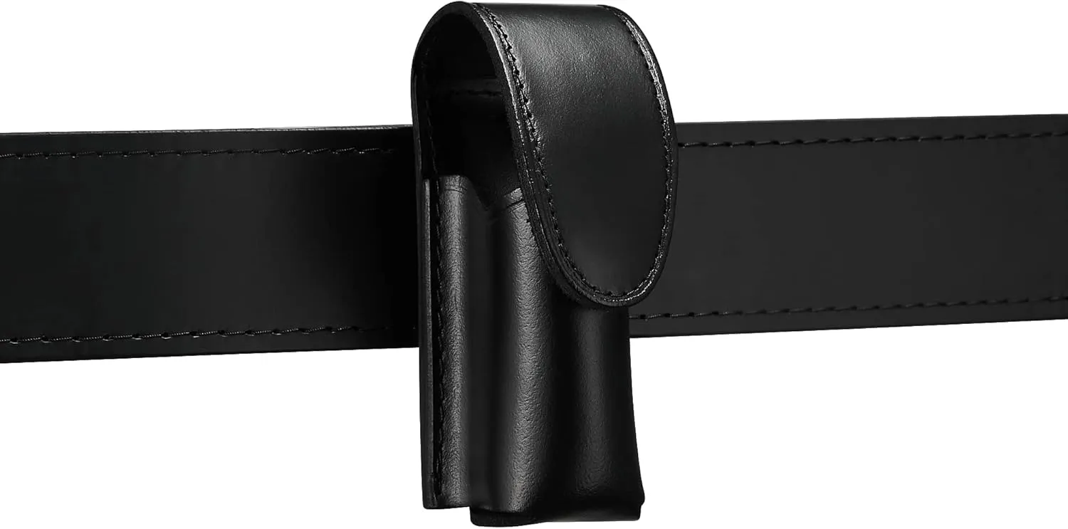 Mace Pepper Spray Holder Black Belt Pouch, Hidden Snap MK III Small, Fits up to 2oz