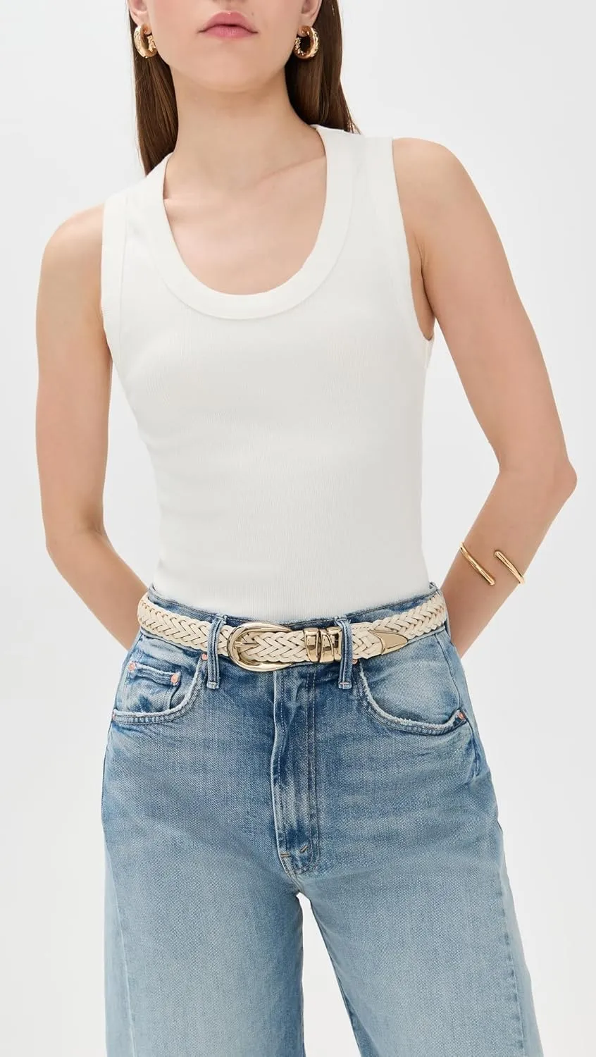 Madewell Women's Woven Triple Metal Keeper Belt